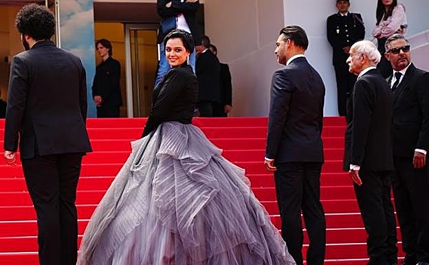 Taraneh Alidoosti se gira en la alfombra roja durante la última edición del Festival de Cine de Cannes