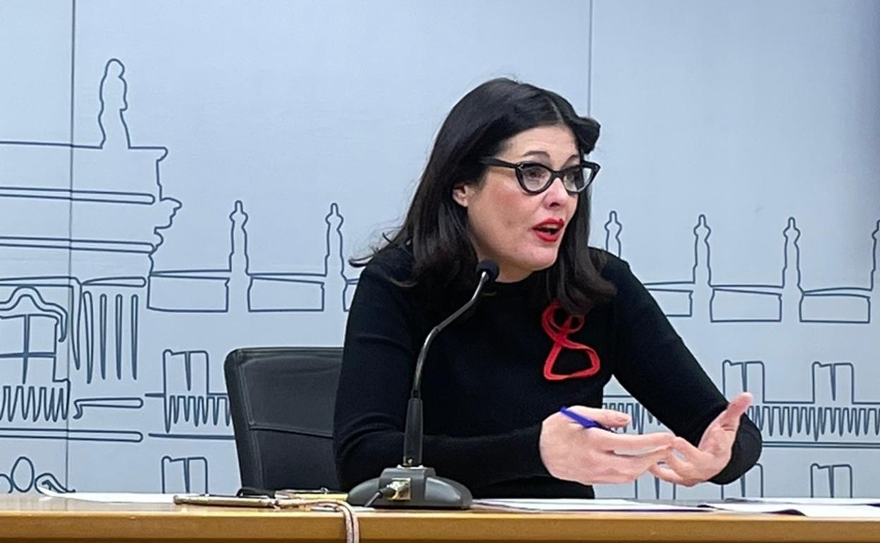 La concejala de IU en el Ayuntamiento de Salamanca, Virginia Carrera.