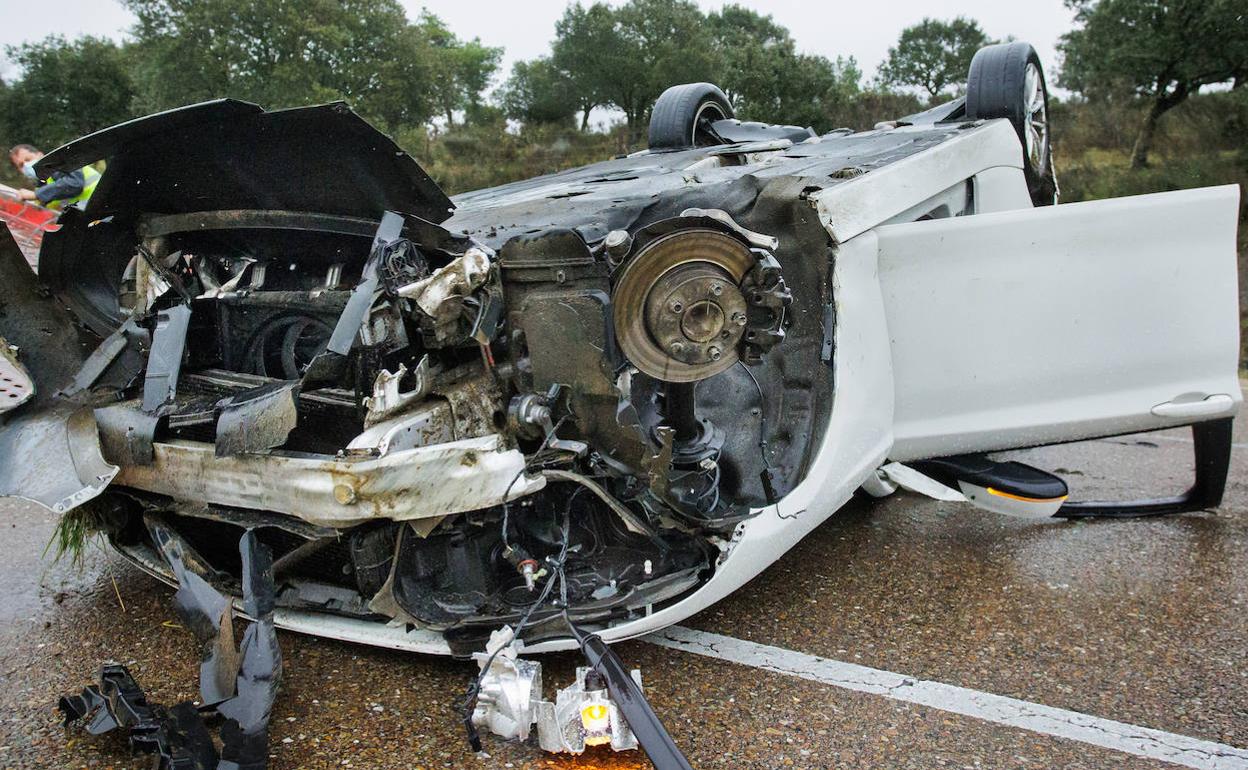 Accidente en El Bodón del pasado diciembre de 2021.