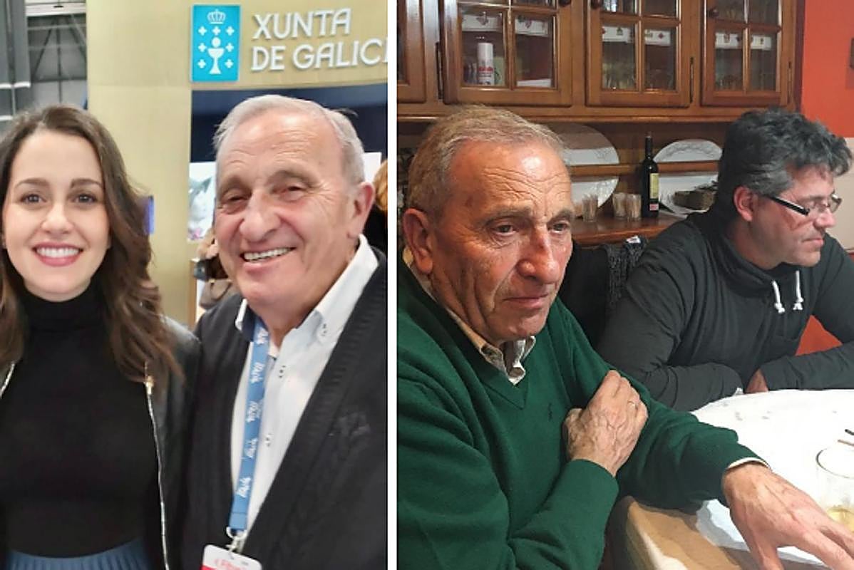 Pepe Amador, con Inés Arrrimadas y con Manuel Hernández, de Ciudadanos Salamanca