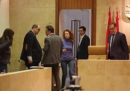 Participantes en el Pleno donde se aprobó la comisión de investigación del PWC.