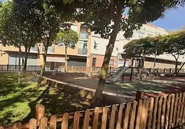 El bulevar de Jesús García convertido en una zona infantil en Salamanca.