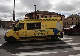 Una ambulancia de emergencias sanitarias del Sacyl.