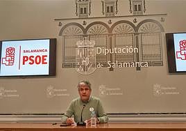 Fernando Rubio, portavoz socialista en la Diputación de Salamanca.