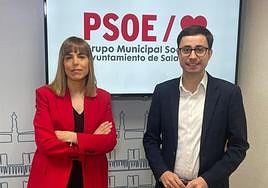 María Sánchez y José Luis Mateos, del Grupo Municipal Socialista.