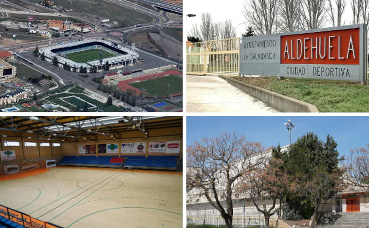 El mapa de los espacios deportivos de la ciudad de Salamanca
