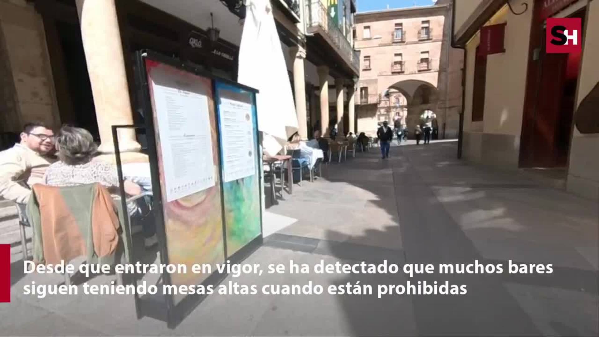 Incumplimientos en las normas de las terrazas de Salamanca