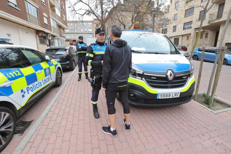 La Policía municipal de barrio realiza las primeras visitas en Salamanca
