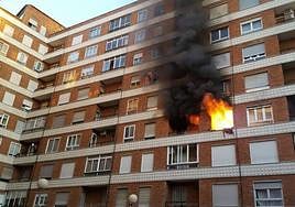 Incendio en una vivienda de Salamanca.