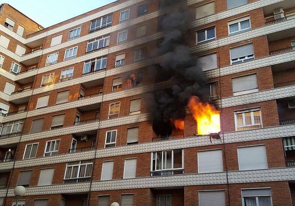 Incendio en una vivienda de Salamanca.