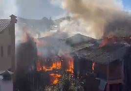 Imagen del incendio.