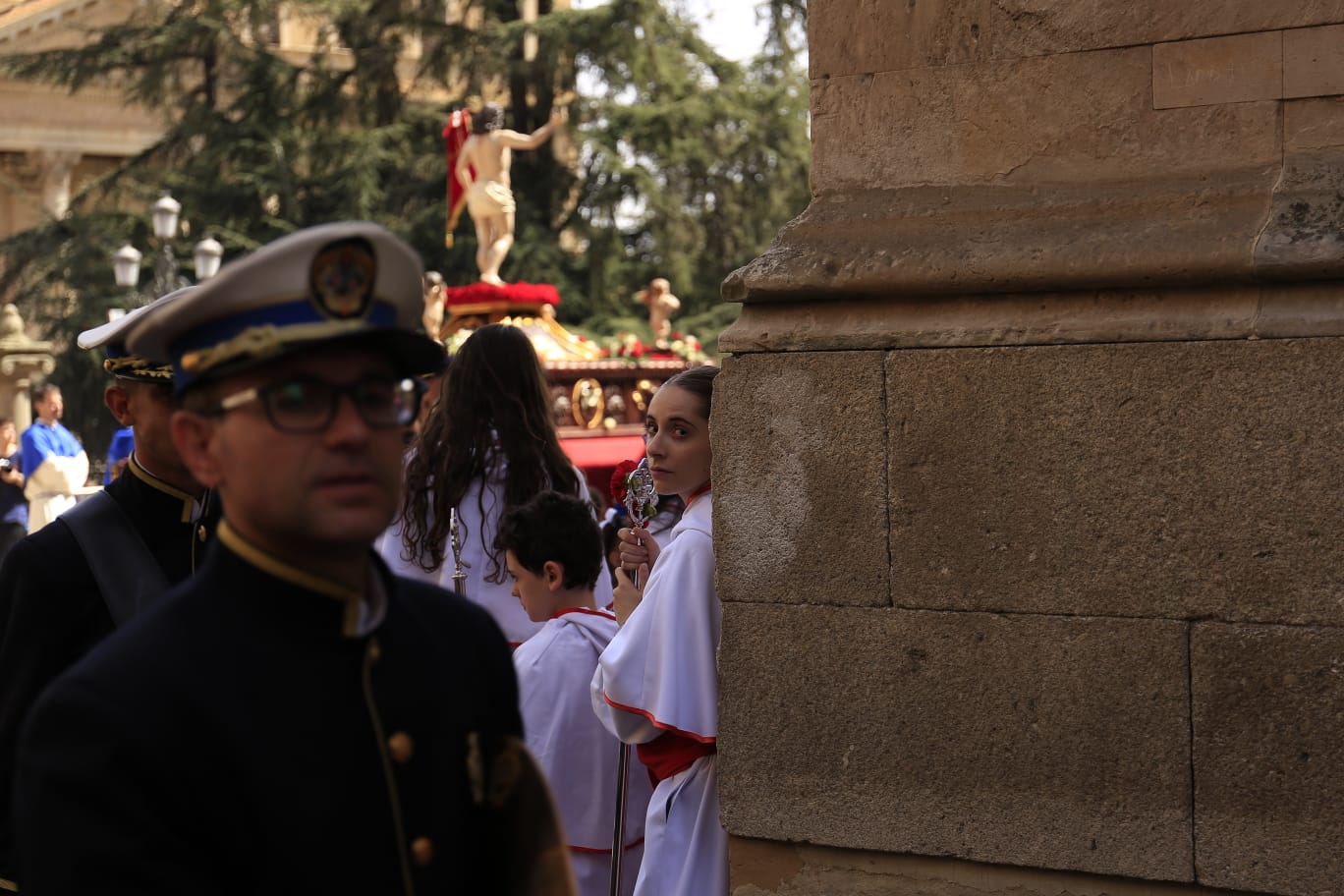 El tradicional Encuentro culmina la Semana Santa salmantina