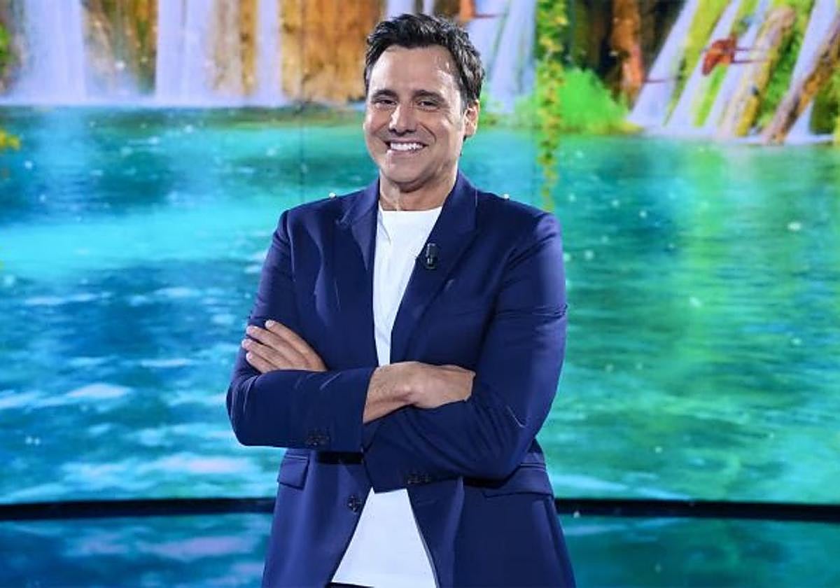 Ion Aramendi en el plató de 'Supervivientes'.