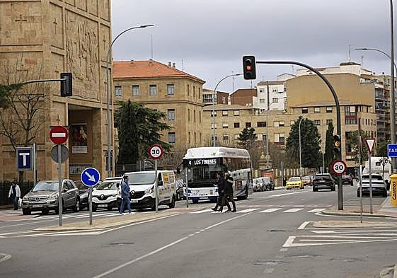 Paseo de San Antonio en el barrio salmantino de Prosperidad.