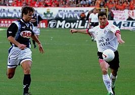 Pauleta en un partido de la UDS.