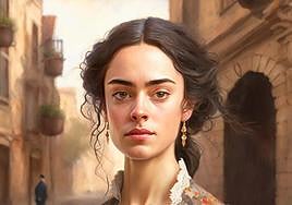 La mujer que representa la provincia de Salamanca por la IA.