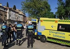 Los Servicios de Emergencia en el Puente Romano.