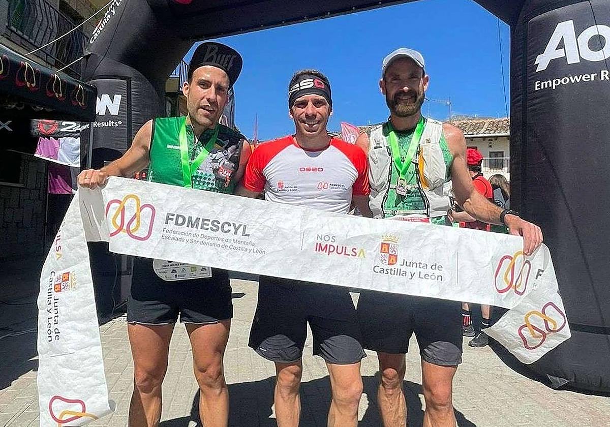Álvaro García y Lucas Hernández, dos de los tres primeros.