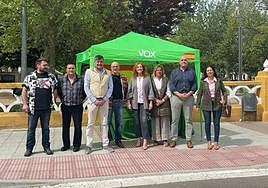 Punto informativo de Vox en Ciudad Rodrigo