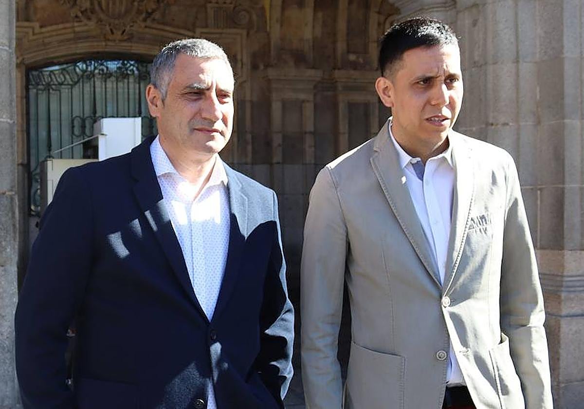 José María Alonso, de Corredor Oeste, y David Ramos, de España vaciada Salamanca.