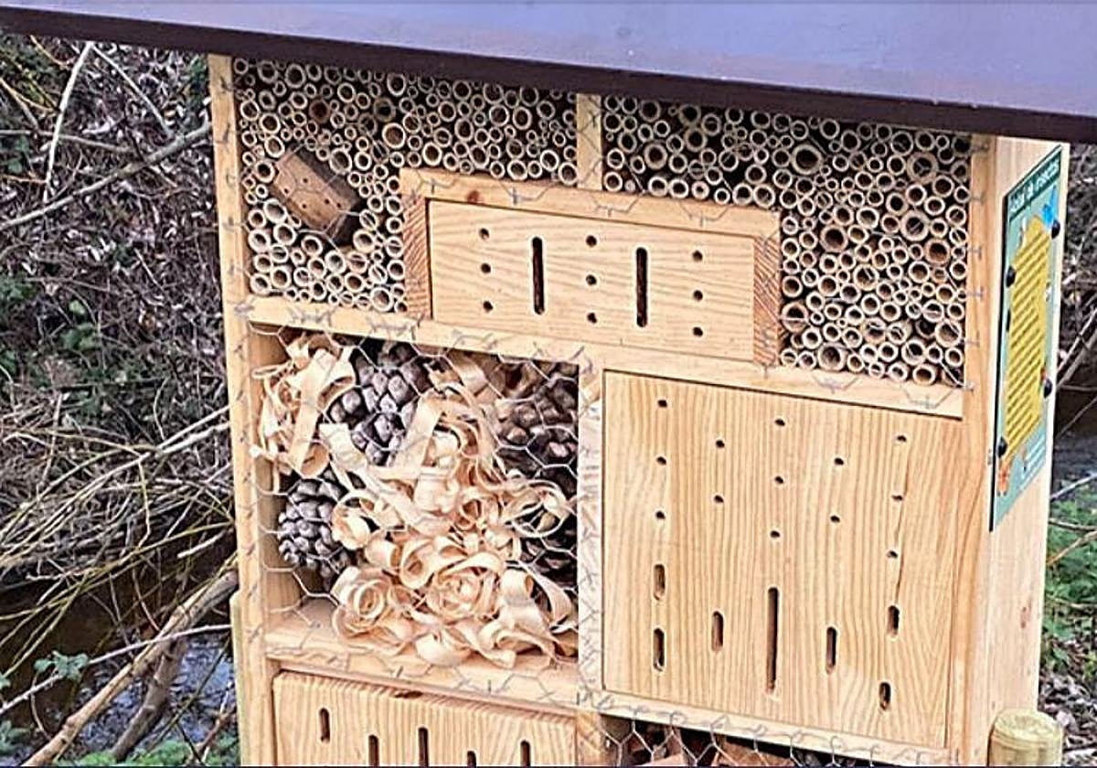 Hotel para insectos.