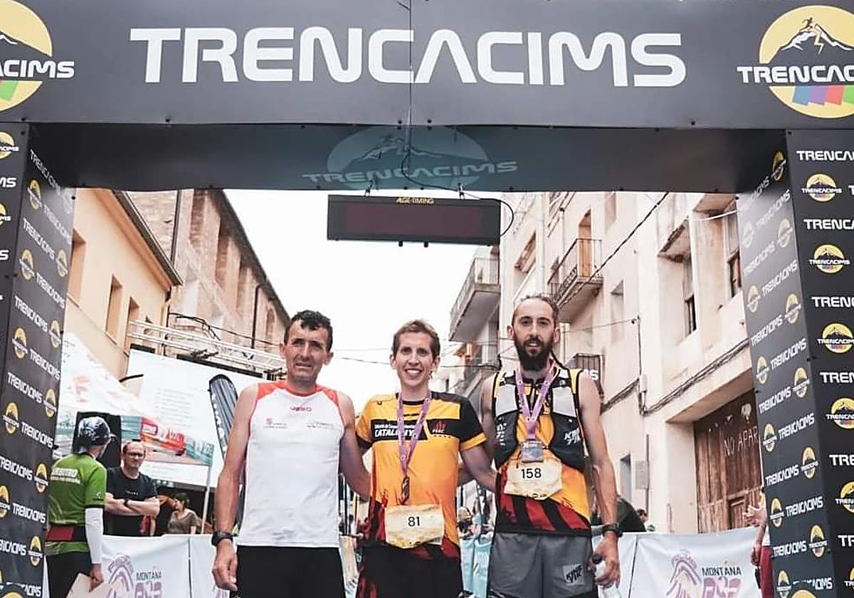 Miguel Heras, a la izquierda como segundo clasificado.