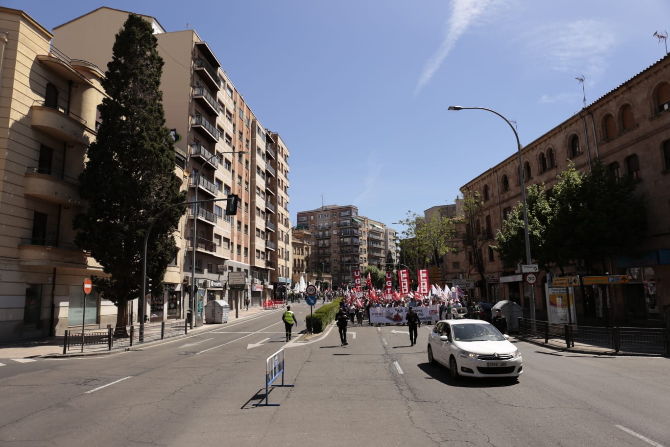 Marcha por el Día Internacional de los Trabajadores en Salamanca