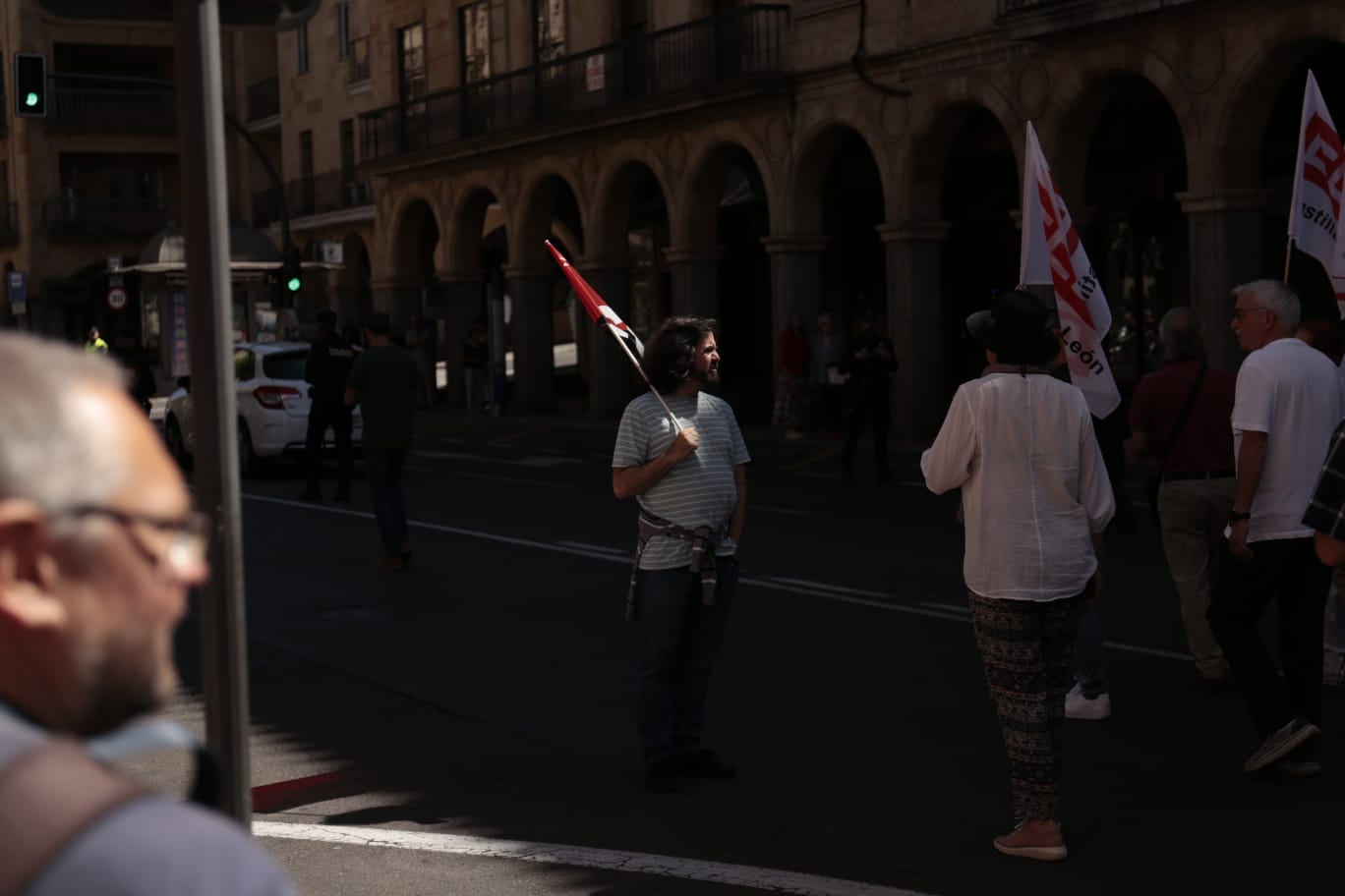 Marcha por el Día Internacional de los Trabajadores en Salamanca