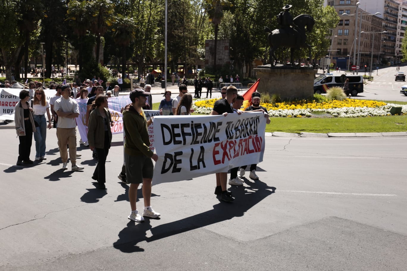 Marcha por el Día Internacional de los Trabajadores en Salamanca