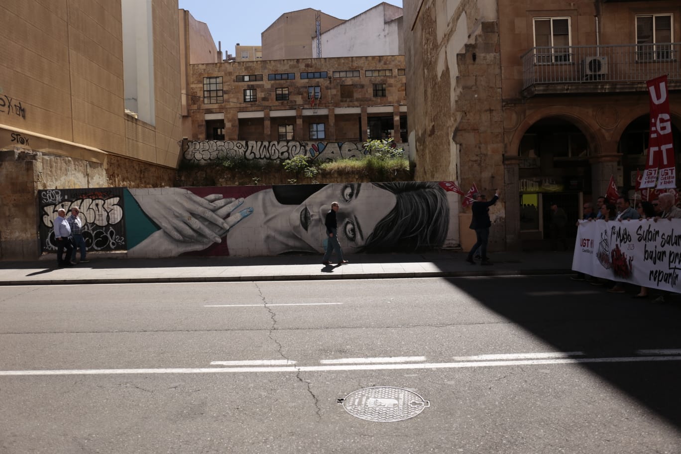 Marcha por el Día Internacional de los Trabajadores en Salamanca