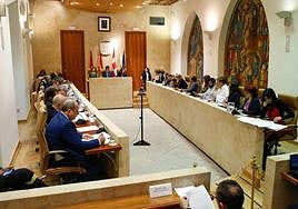 Sesión de pleno del Ayuntamiento de Salamanca.