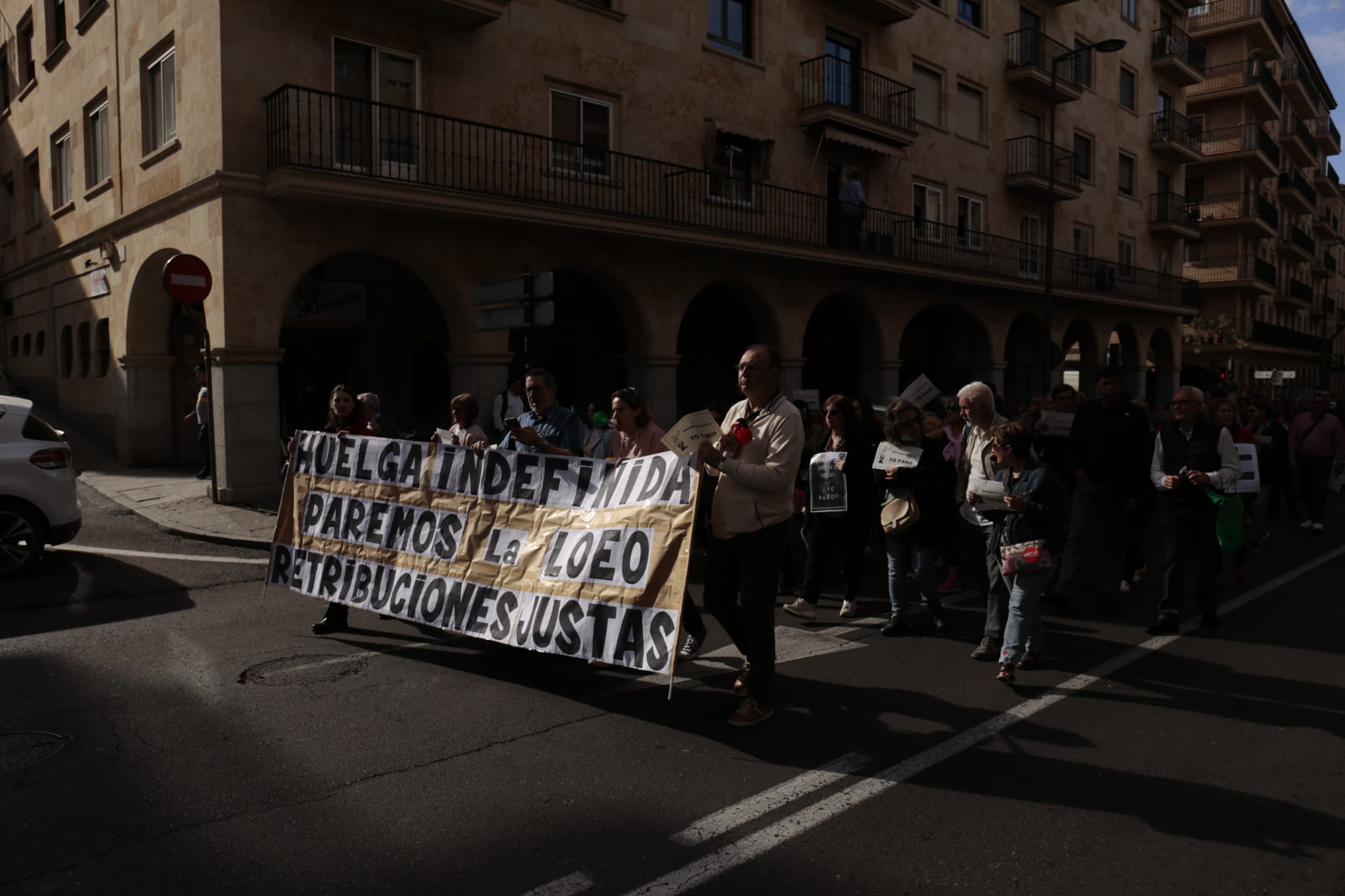Los trabajadores de Justicia protestan en las calles en Salamanca