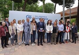 Carlos García Carbayo presenta el programa electoral del Partido Popular.