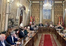 Pleno extraordinario de la Diputación de Salamanca.