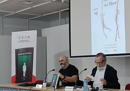 Tomás García Merino (izq.) y Alberto Buitrago, durante la presentación.