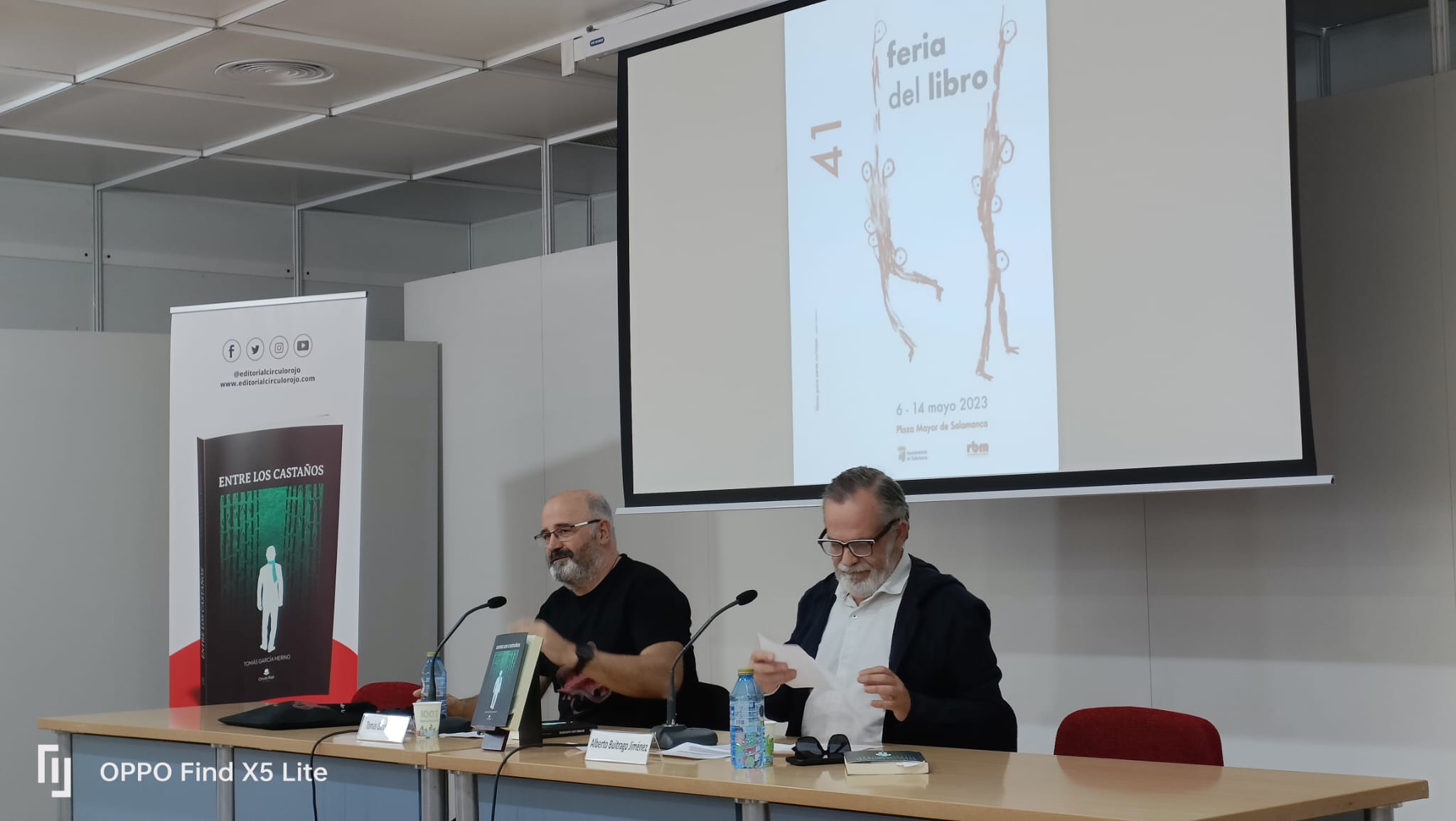 Tomás García Merino (izq.) y Alberto Buitrago, durante la presentación.