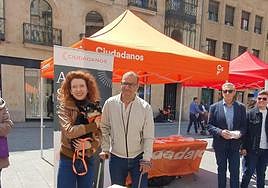 Ana Suárez en su carpa del Liceo.