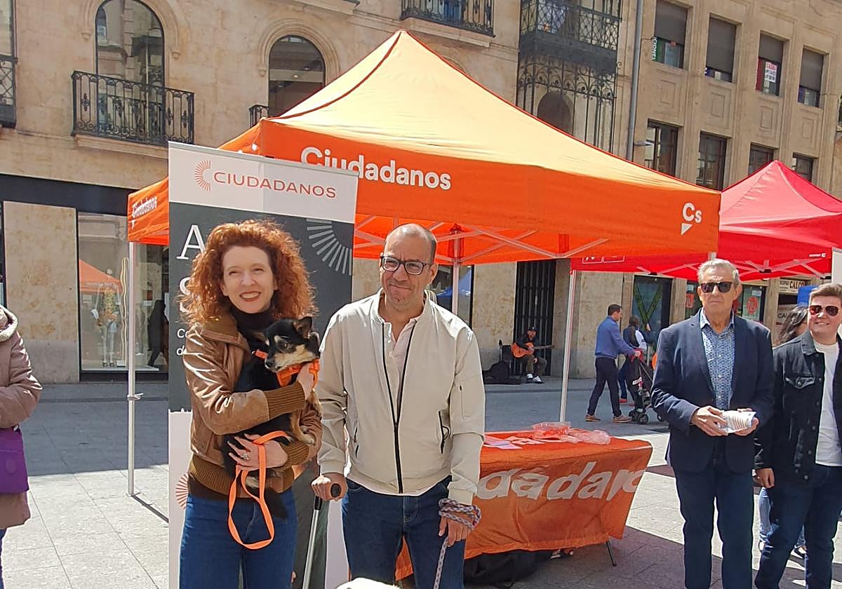 Ana Suárez en su carpa del Liceo.