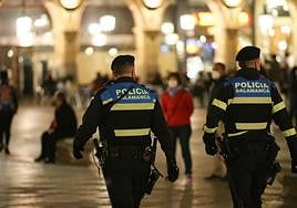 Madrugada movida en Salamanca con 13 sancionados y un atropello