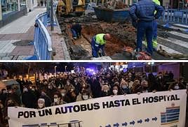 Reventones y autobuses, dos de las reclamaciones más comunes de los vecinos.