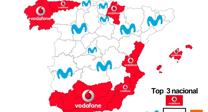 Movistar aquí, Vodafone mayoritaria