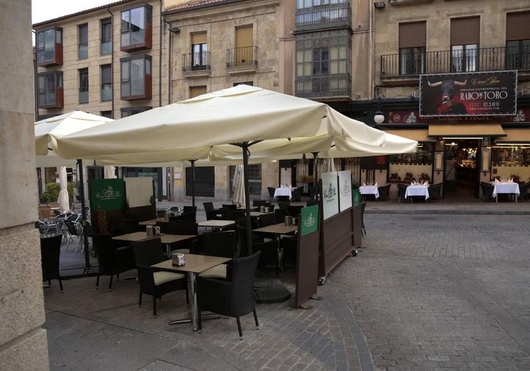 Las terrazas copan el centro de Salamanca