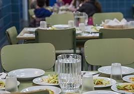 Imagen de archivo del comedor de un colegio.