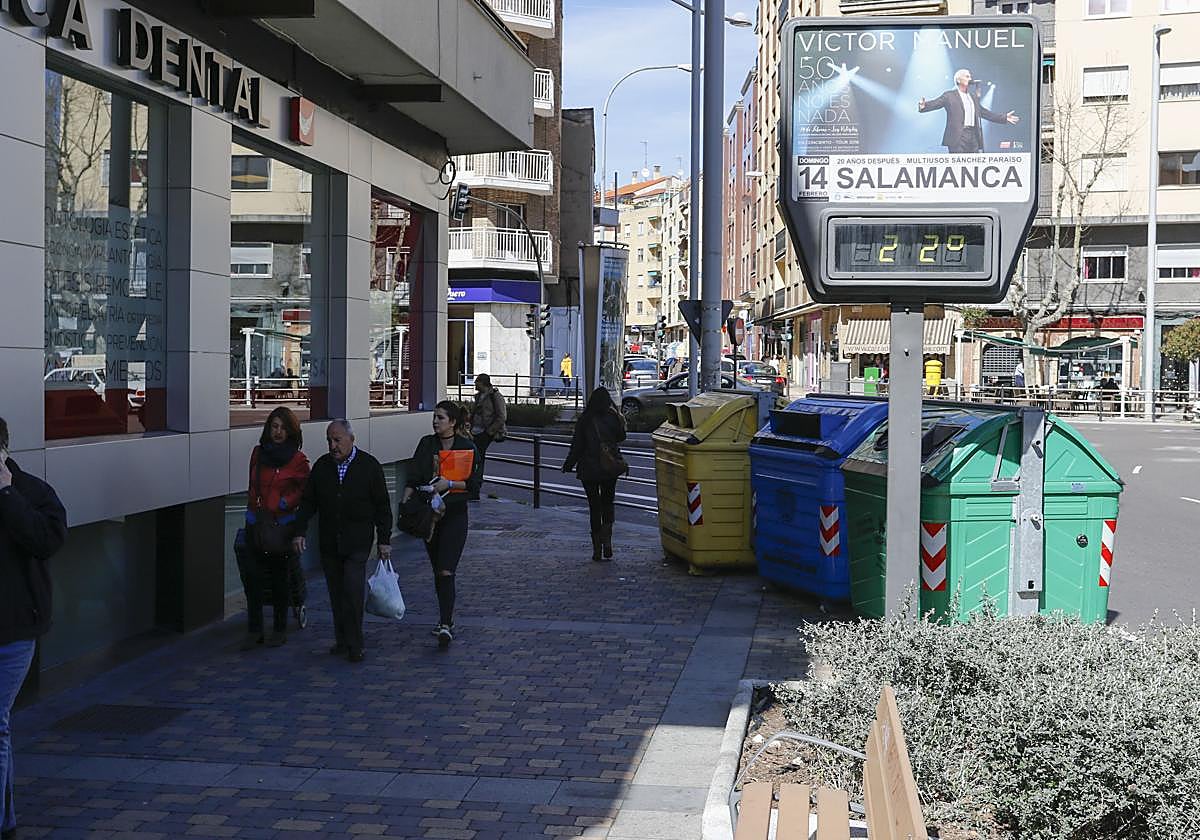 Imagen de archivo de un día de primavera en Salamanca.
