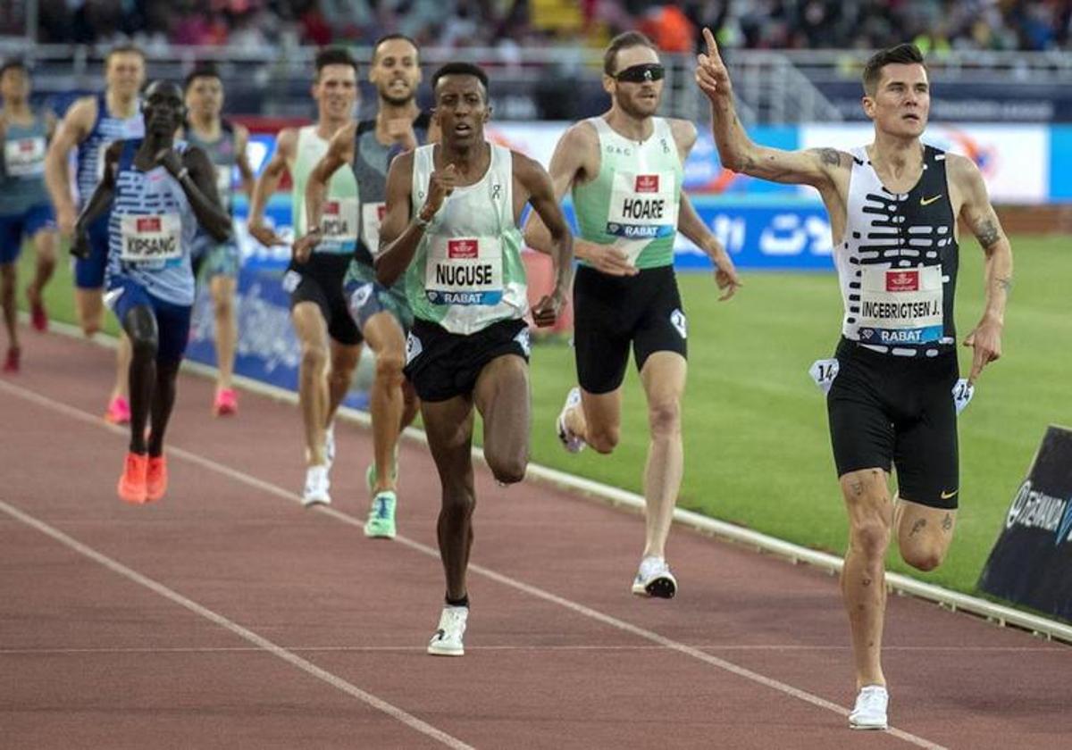 Ingebrigtsen gana en Rabat por delante de Mario García Romo, sexto en la cita de la Diamond League.