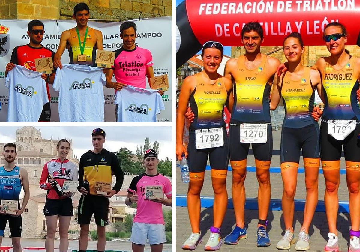 Triunfos de la Escuela Triatlón Salmantina en Zamora y Aguilar de Campoo