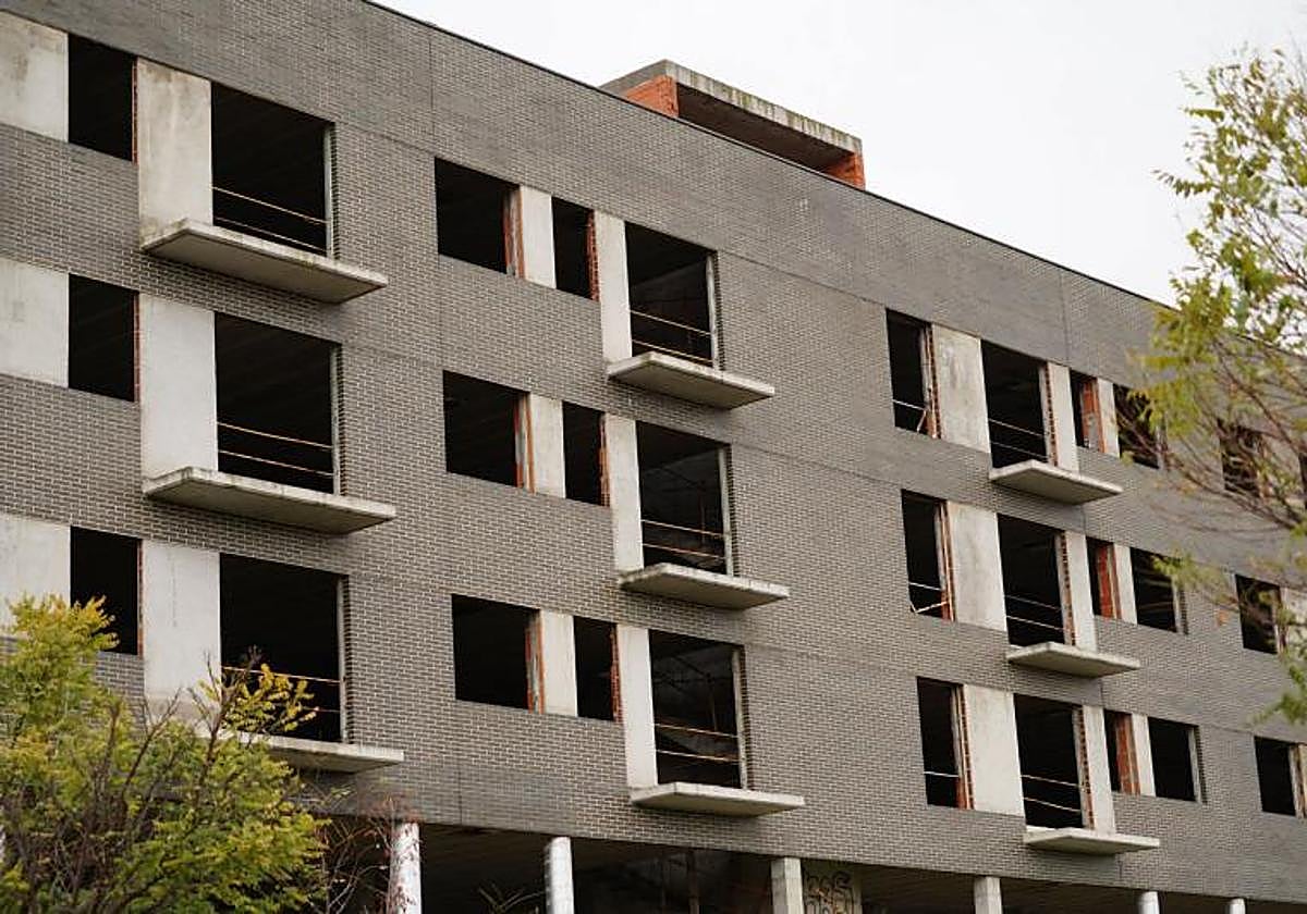 Viviendas en construcción en Salamanca.