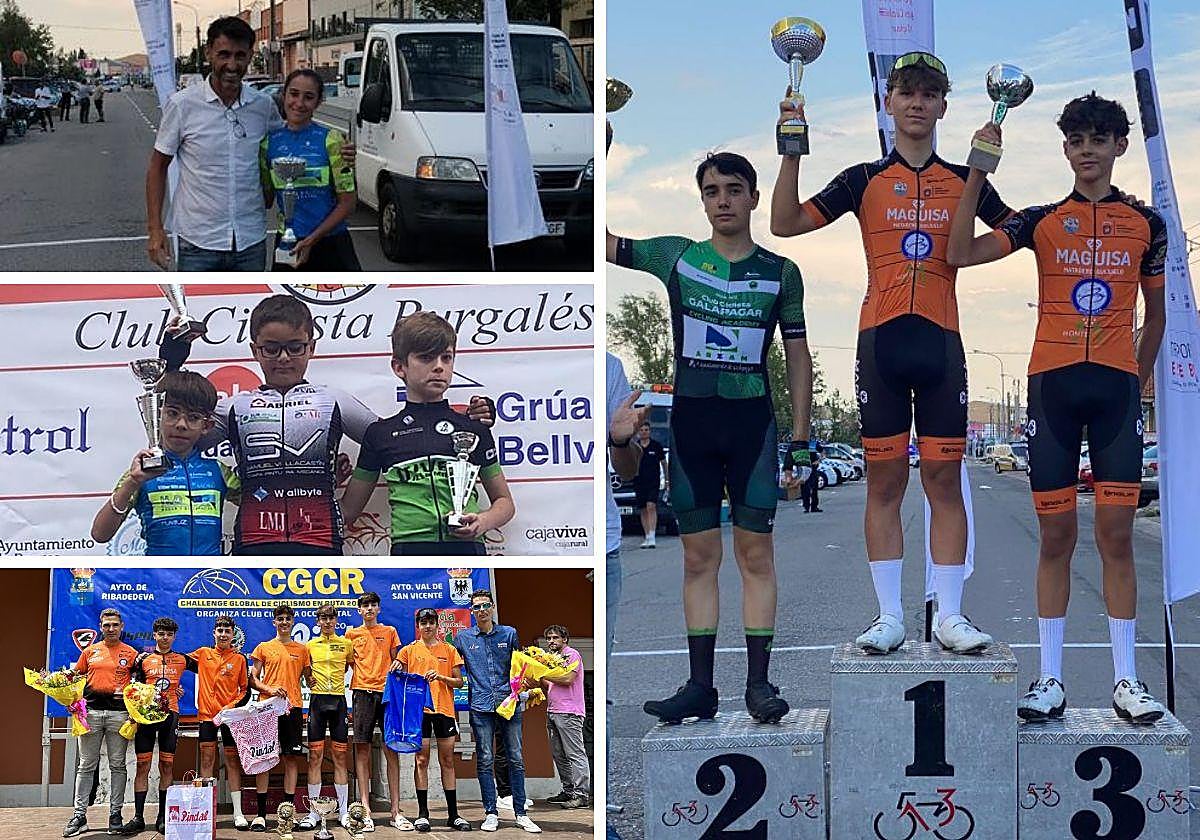 Corredores y corredoras de las escuelas de ciclismo salmantinas.