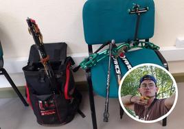 La Policía recupera gran parte del material deportivo robado al tirador Carlos Iglesias