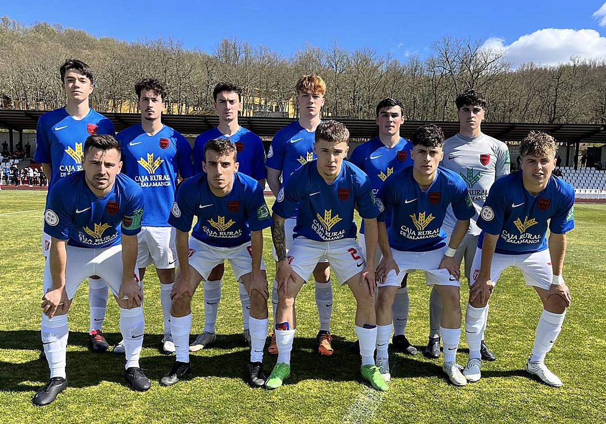 Once inicial del Santa Marta ante el Bembibre el pasado 15 de abril.